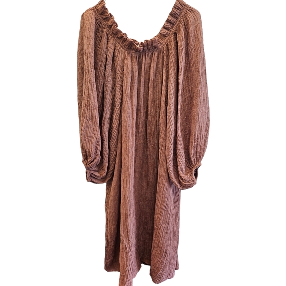 Tory Burch Midi Gauze Linen Blend Dress - Picture 5 of 6